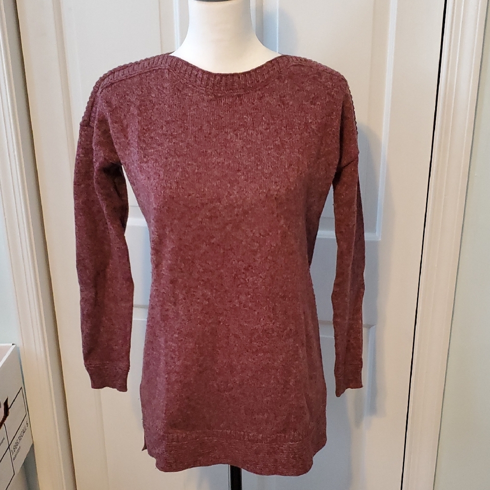 Cozy Lightweight Old Navy Dark Reddish Brown Tunic Sweater Size XS/S